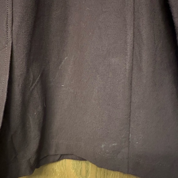 Eileen Fisher Petite Crepe Blazer Size PS/PP Brown Stretch Open Front - Picture 9 of 9